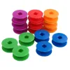 Colorful plastic wheels, universal load-bearing pulleys, 360-degree rotating silent wheels Item Picture